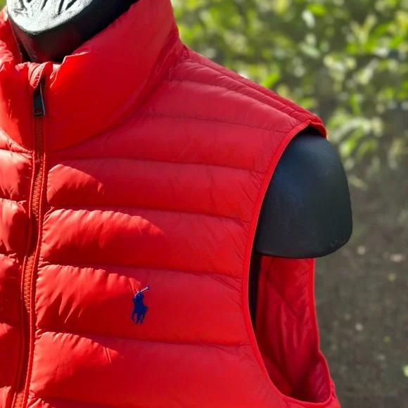 POLO RALPH LAUREN SMALL PONY NYLON PACKABLE PUFFER VEST - Picture 2 of 8